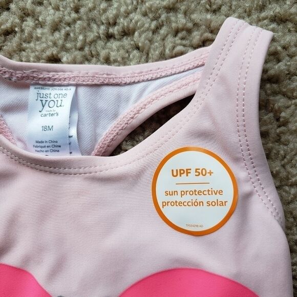 CARTER'S Just One You Flamingo Girls Swimsuit NWT - Picture 3 of 6